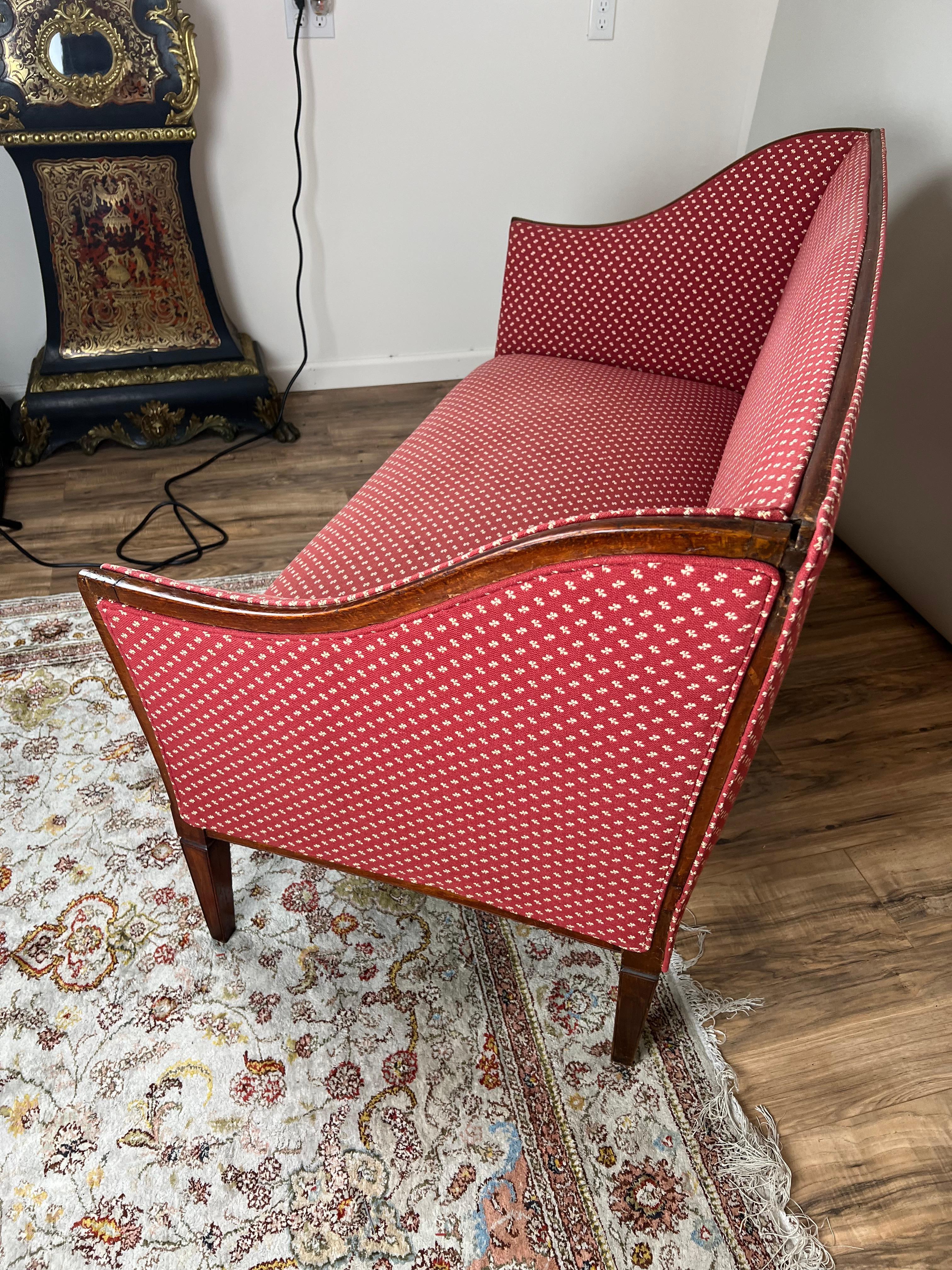 Antique Continental Possibly Austrian Settee c. Early 19th Century In Good Condition For Sale In Westfield, MA