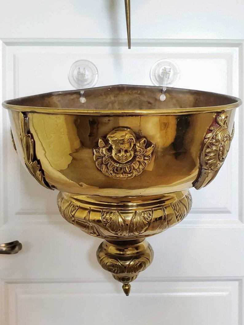 Antique Continental Renaissance Church Lavabo In Good Condition For Sale In Forney, TX