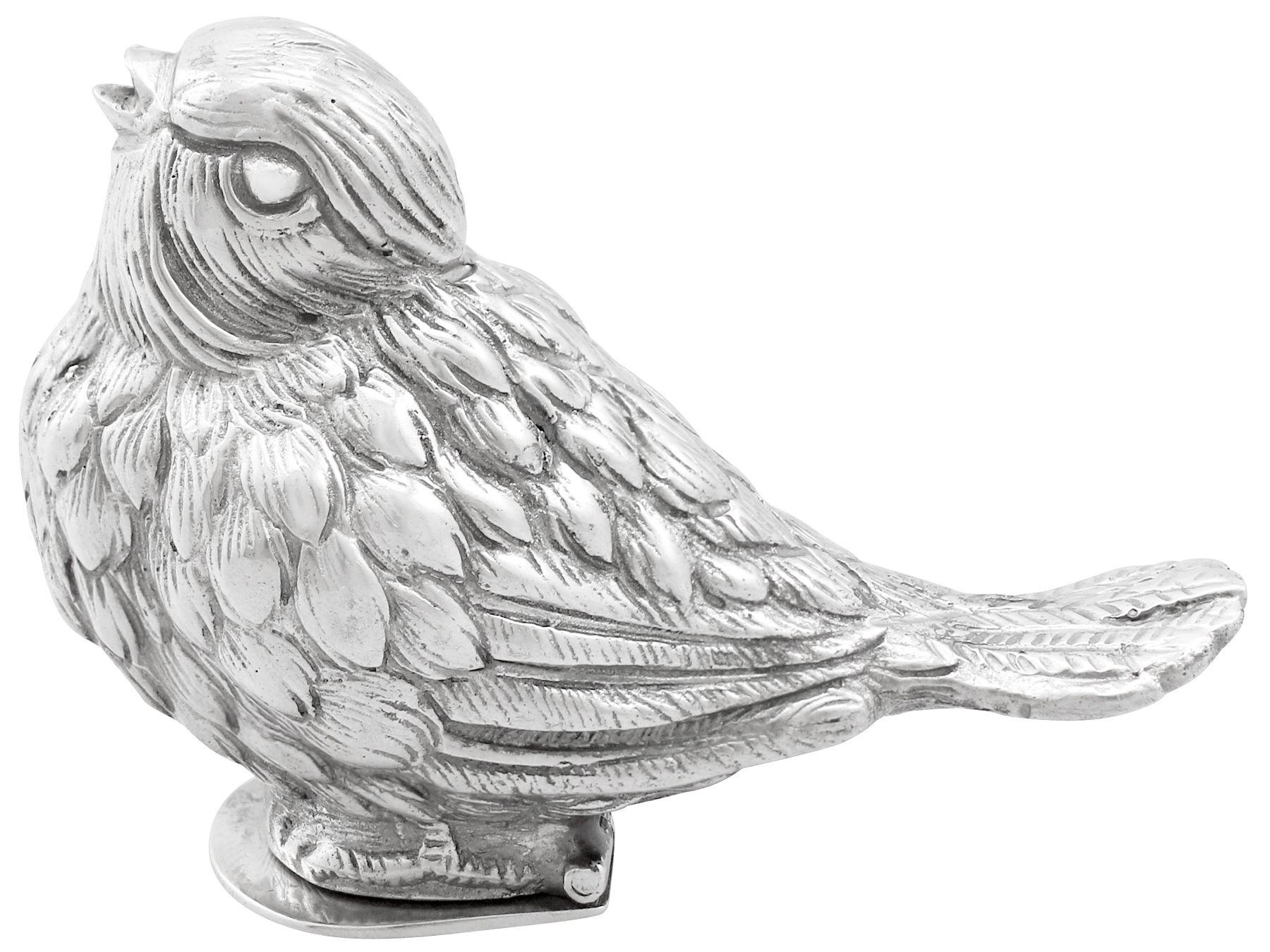 1920er Jahre Kontinentale Silber-Vogel-Paprika im Zustand „Hervorragend“ im Angebot in Jesmond, Newcastle Upon Tyne