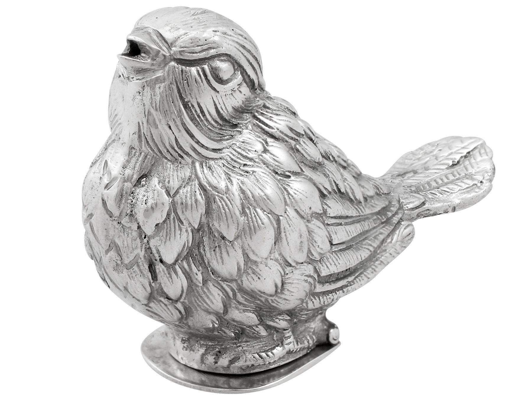 1920er Jahre Kontinentale Silber-Vogel-Paprika (Frühes 20. Jahrhundert) im Angebot