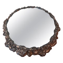 Antique Continental Silver Plated Mirrored Plateau