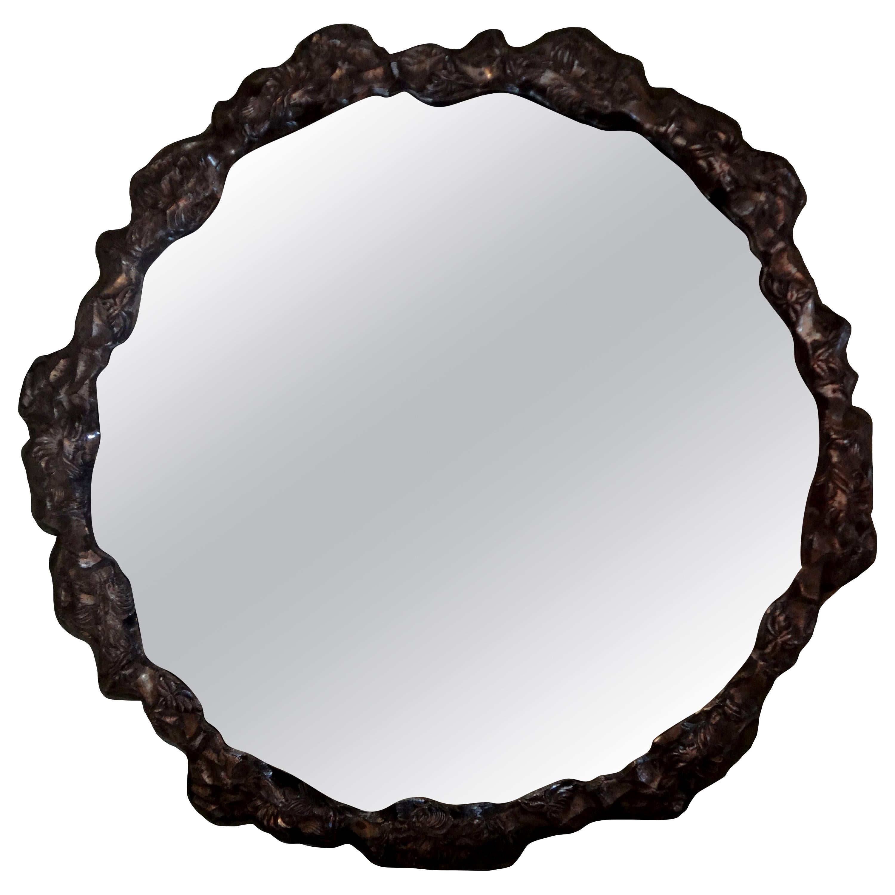 Antique Continental Silver Plated Mirrored Plateau