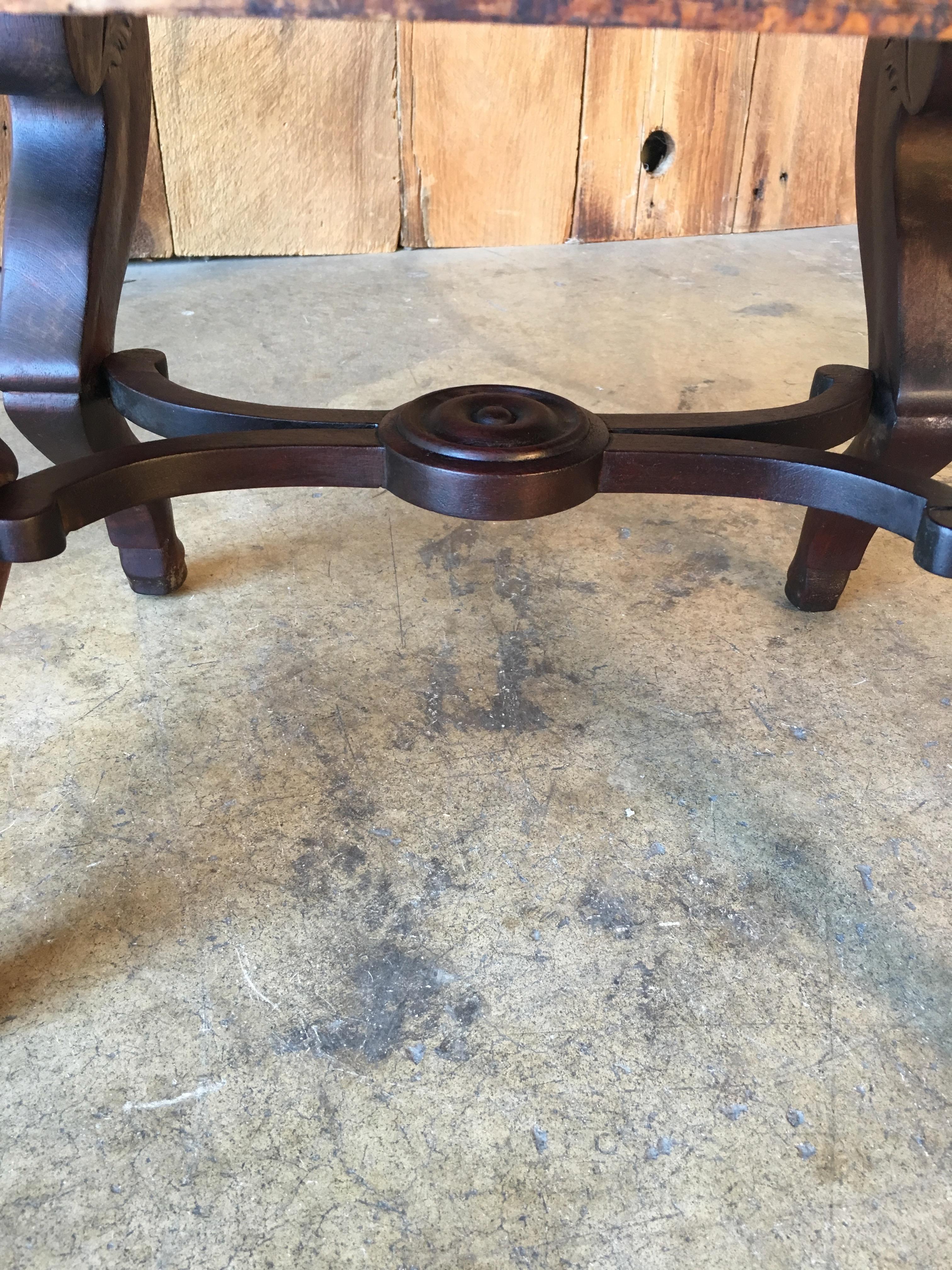 Antique Continental Stool In Good Condition In Denton, TX
