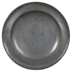 Antique Continental Thomas & Townsend Compton London Pewter Charger Plate 15"
