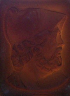 Antique Convex Hardstone Intaglio Gemstone - Europe - Early 20th Century