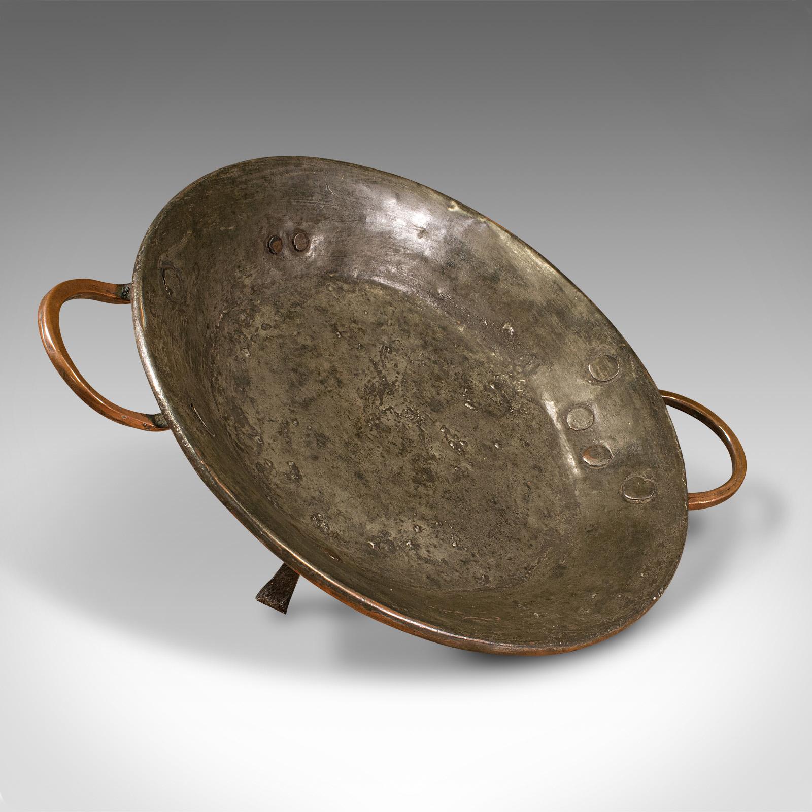Antique Cooking Dish, English, Copper, Decorative Tray, Historic, Georgian, 1750 For Sale 4