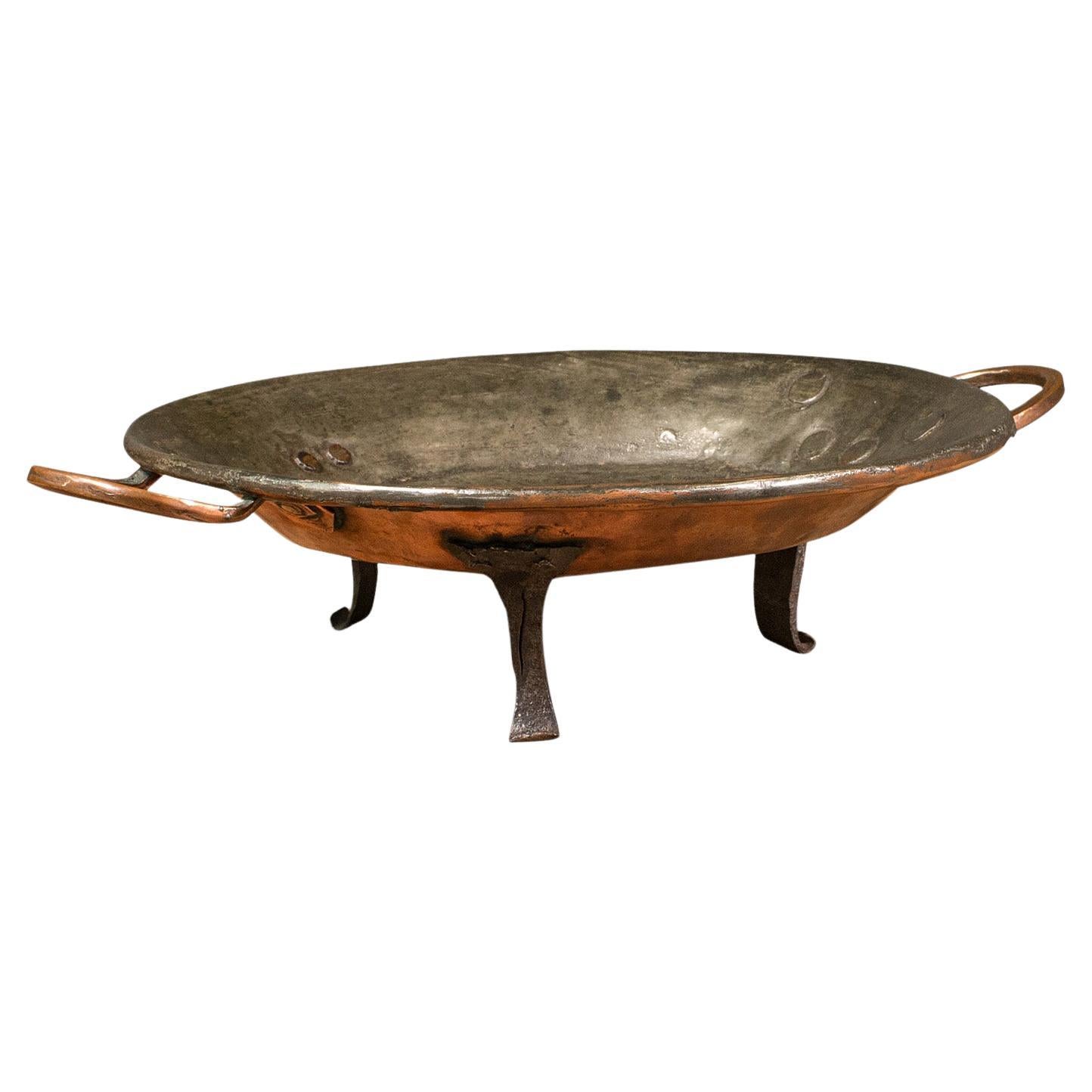 Antique Cooking Dish, English, Copper, Decorative Tray, Historic, Georgian, 1750