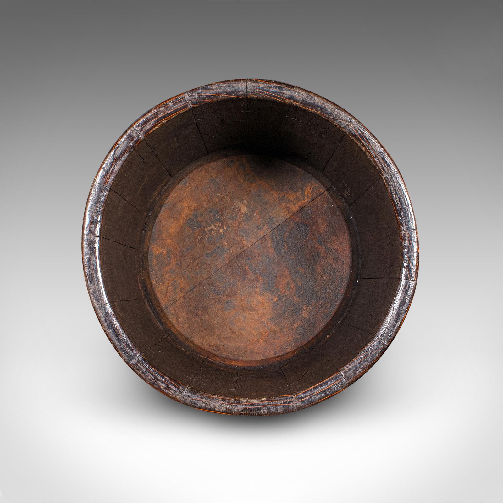 Antiker Jardiniere Stand, Englische Eiche, Messing, Pflanzgefäß, Edwardian im Angebot 4