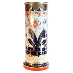 Ancienne poterie en faïence Copeland Imari D7911 Umbrella Stand