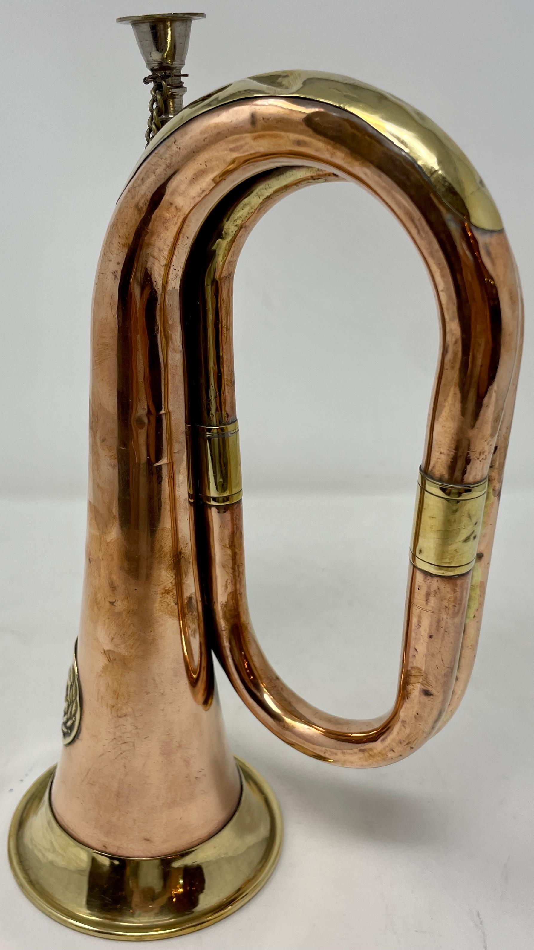 Antique Copper and Brass Military Bugle, Circa 1890-1910 2
