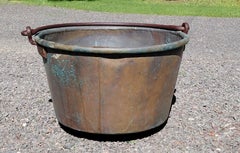 Antique Copper Apple Butter Kettle c. 1890 Dovetails