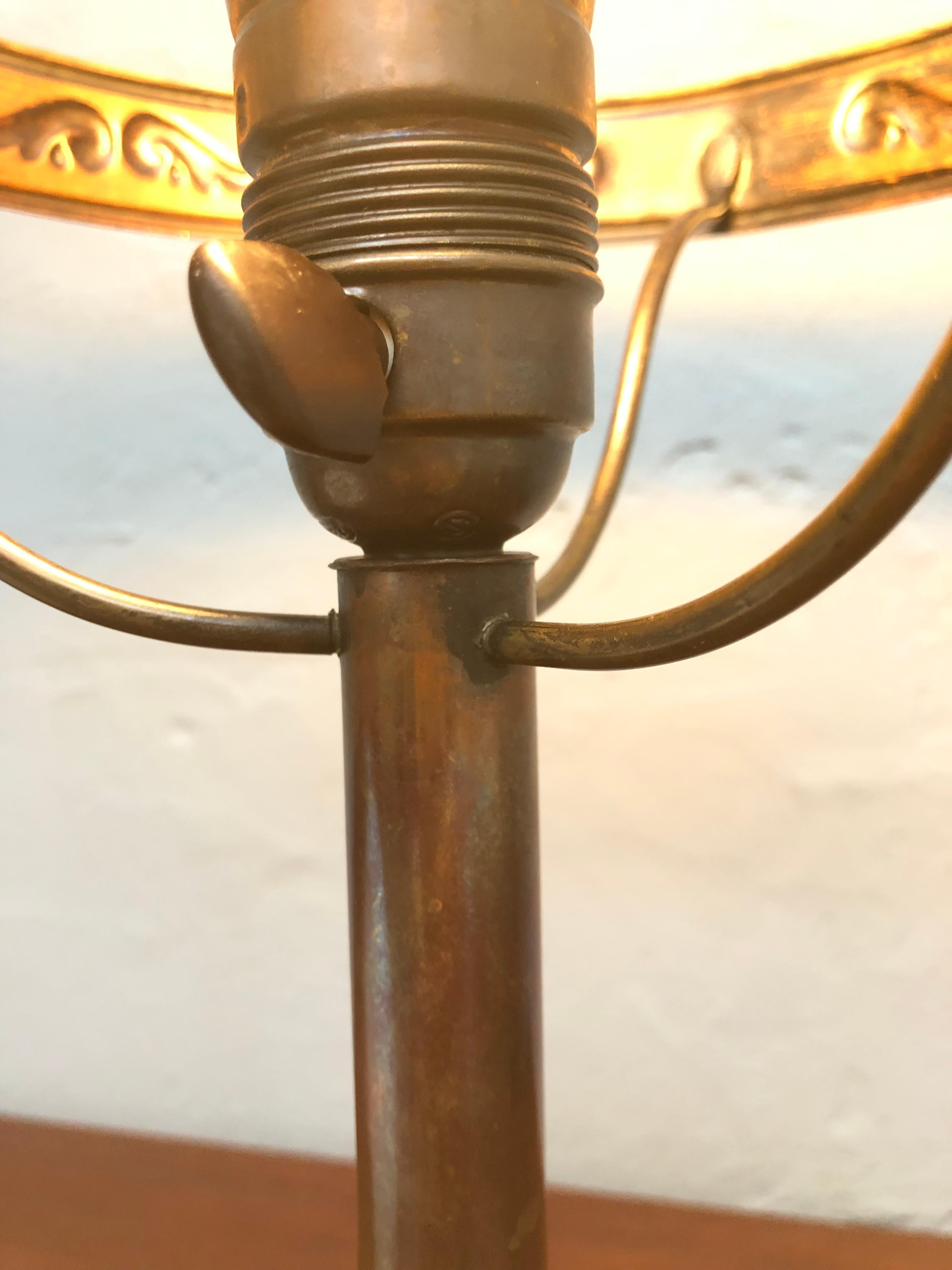Antique Copper Art Deco Strindberg Lamp from Sweden  For Sale 2
