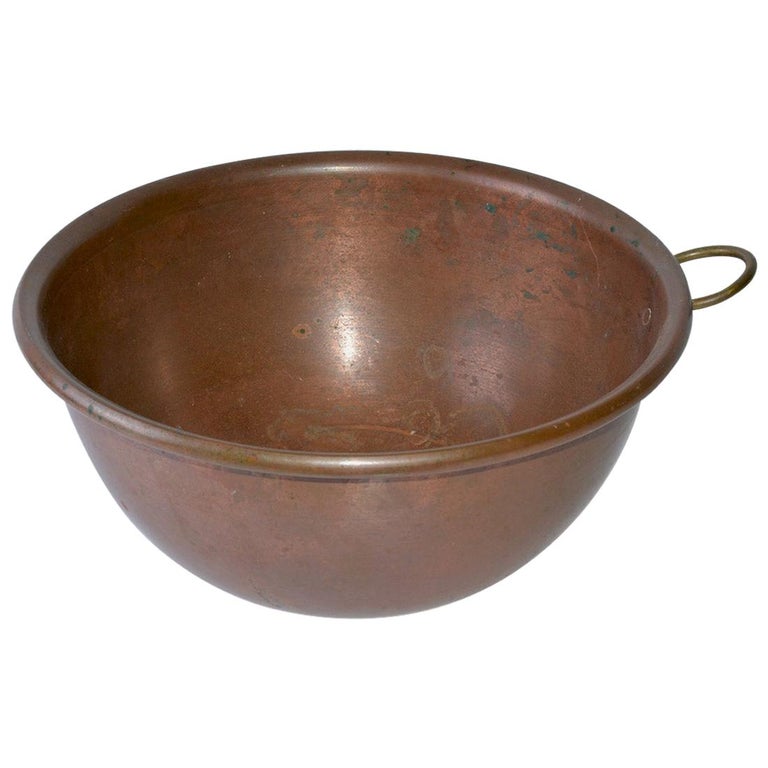 Antique Copper Bowl with Ring For Sale at 1stDibs vintage copper bowl
