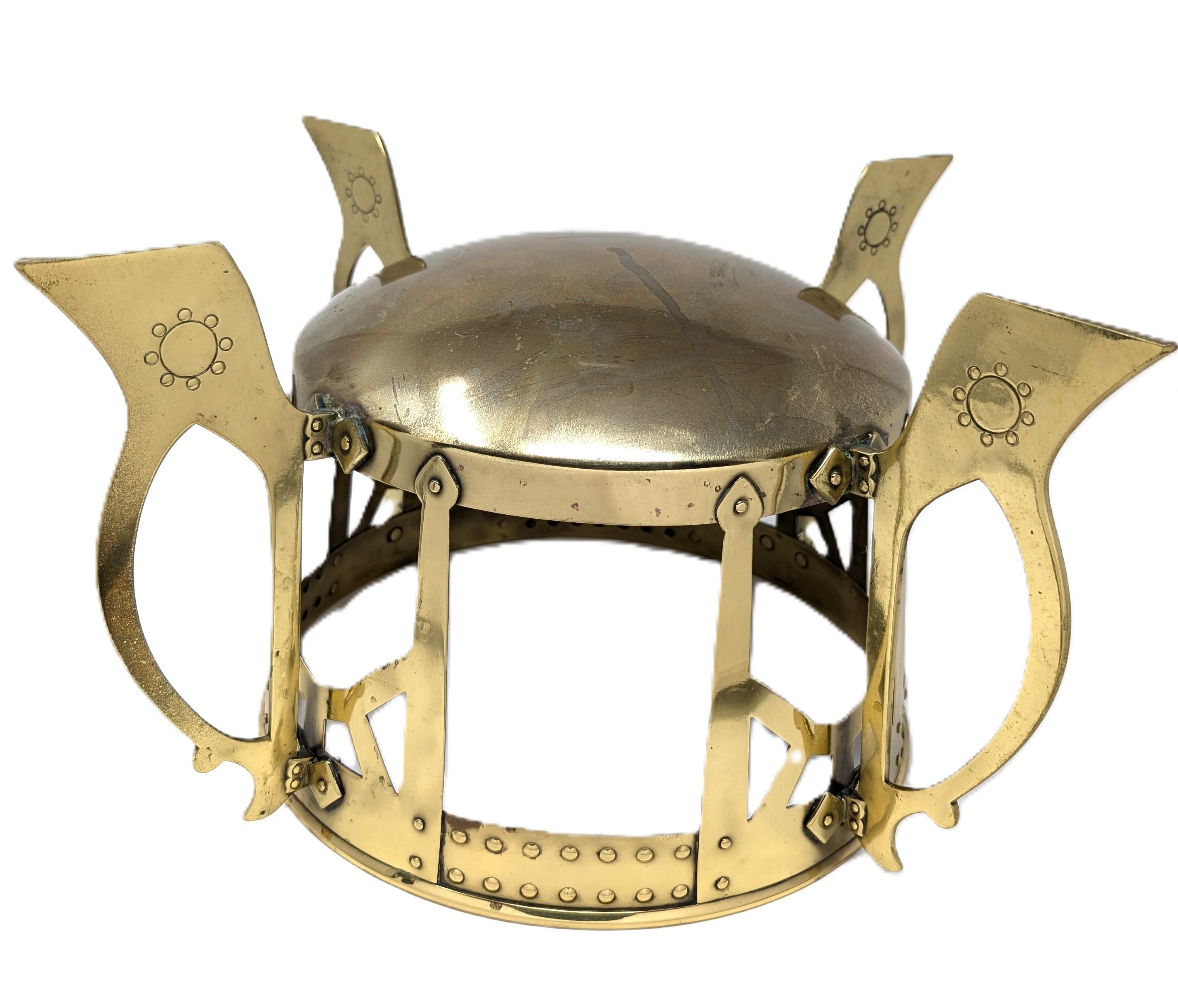 XX secolo Antico refrigeratore di vino in rame e ottone Art Nouveau o secchiello per il ghiaccio WMF in vendita
