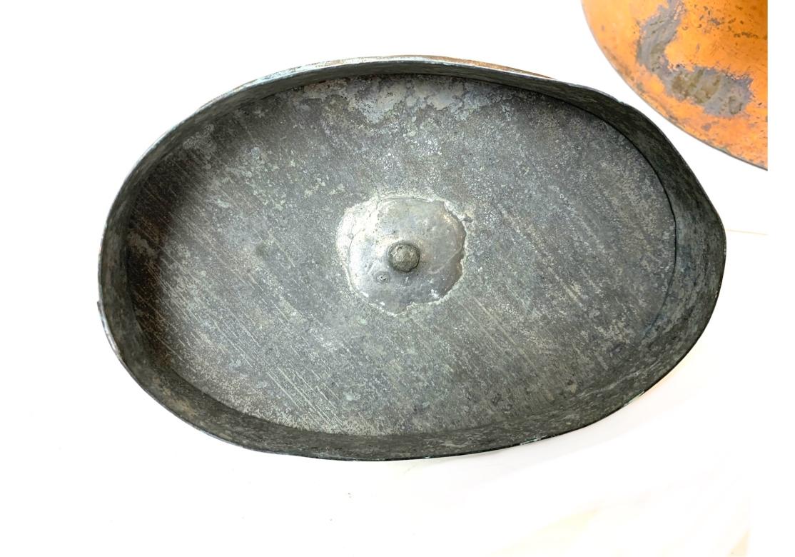 Bouilloire antique en cuivre et laiton en vente 2