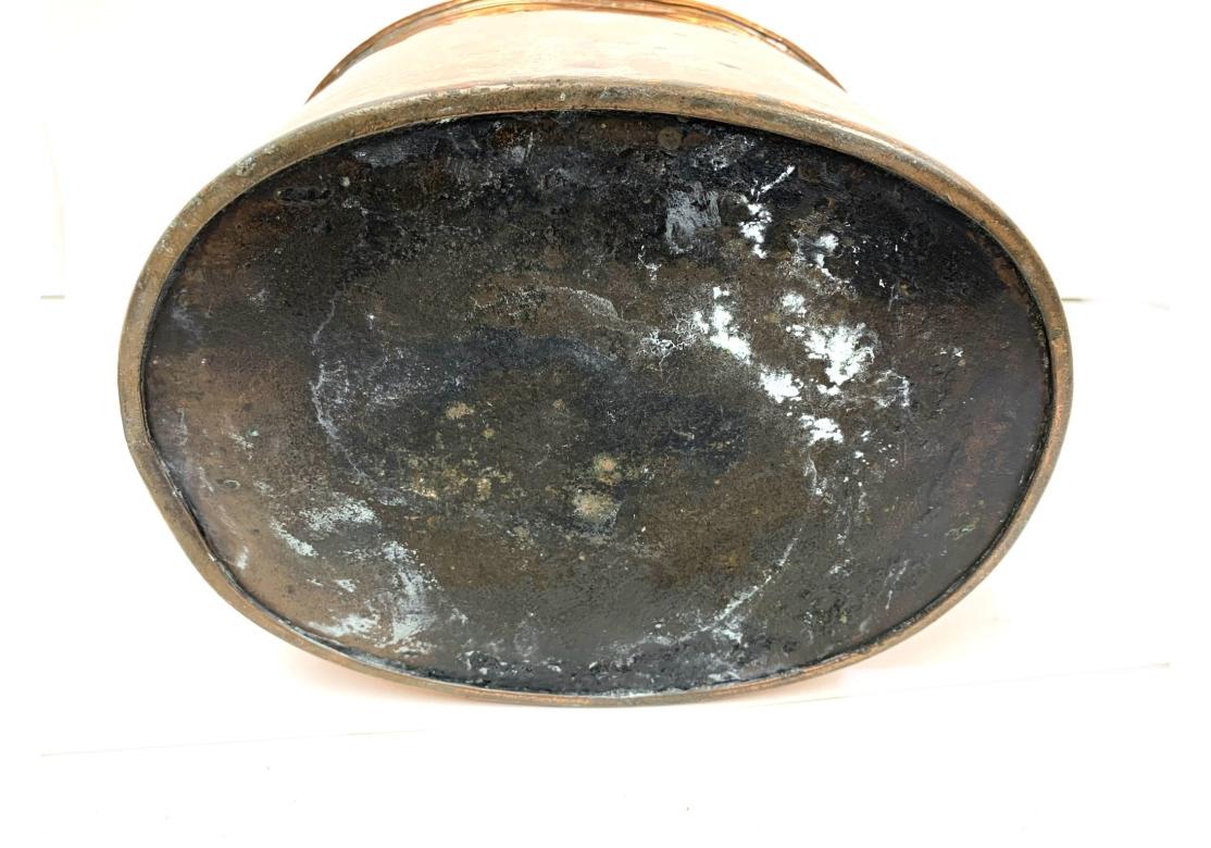 Bouilloire antique en cuivre et laiton en vente 3