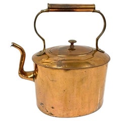 Antique Copper & Brass Tea Kettle