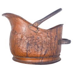 Antique Copper Bucket for Carrying Embers