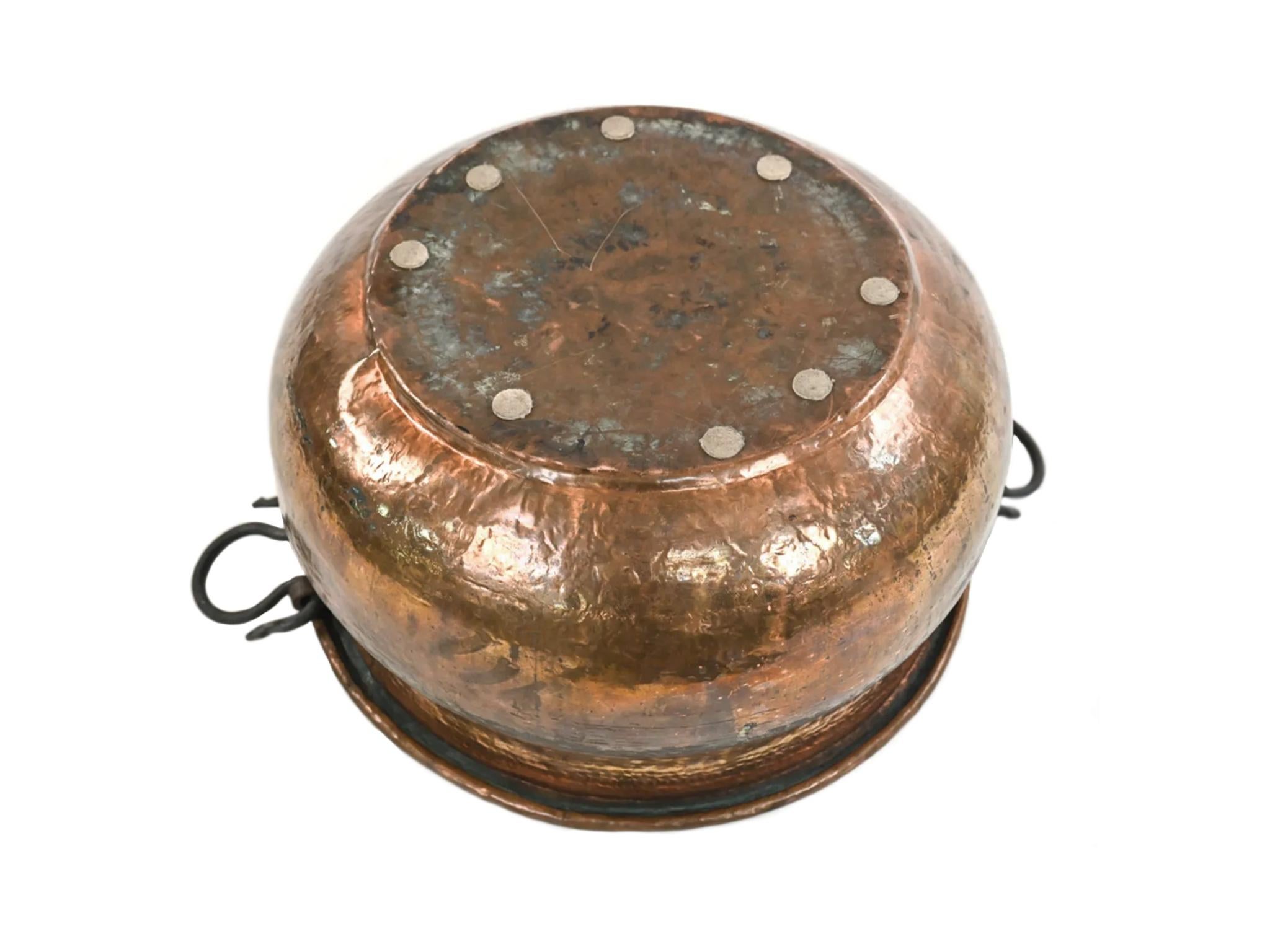 Antique Copper Cauldron 5