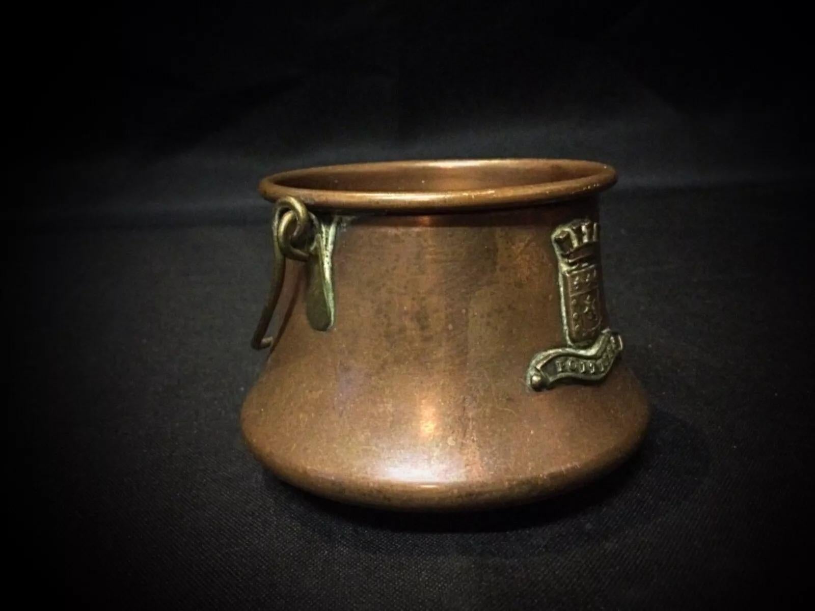 20th Century Antique Copper Cauldron - 