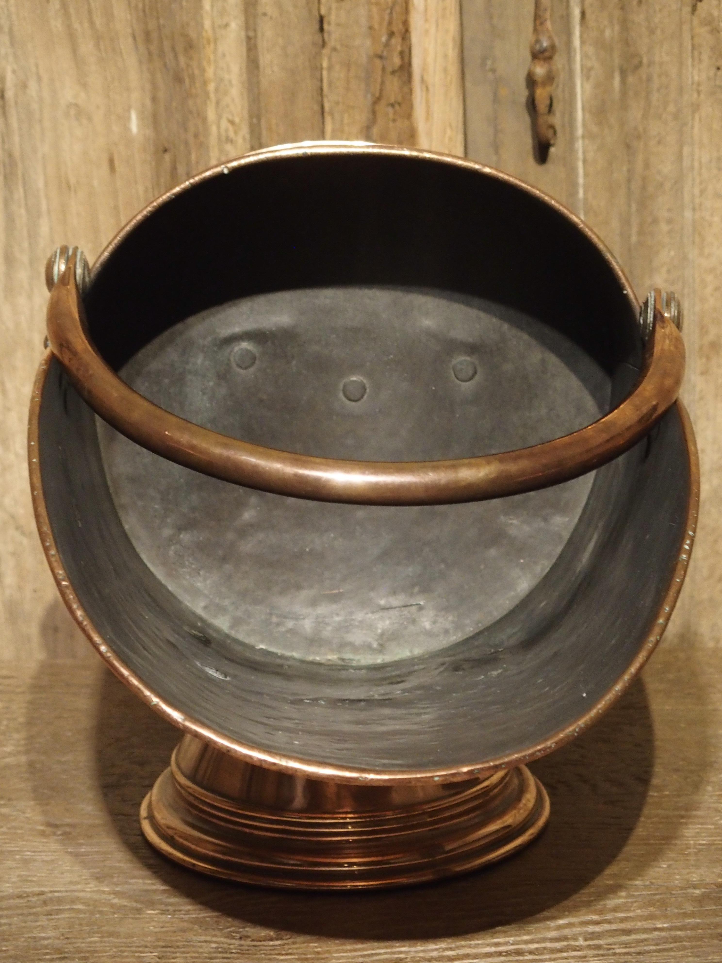 Antique Copper Coal Scuttle from England, circa 1885 8