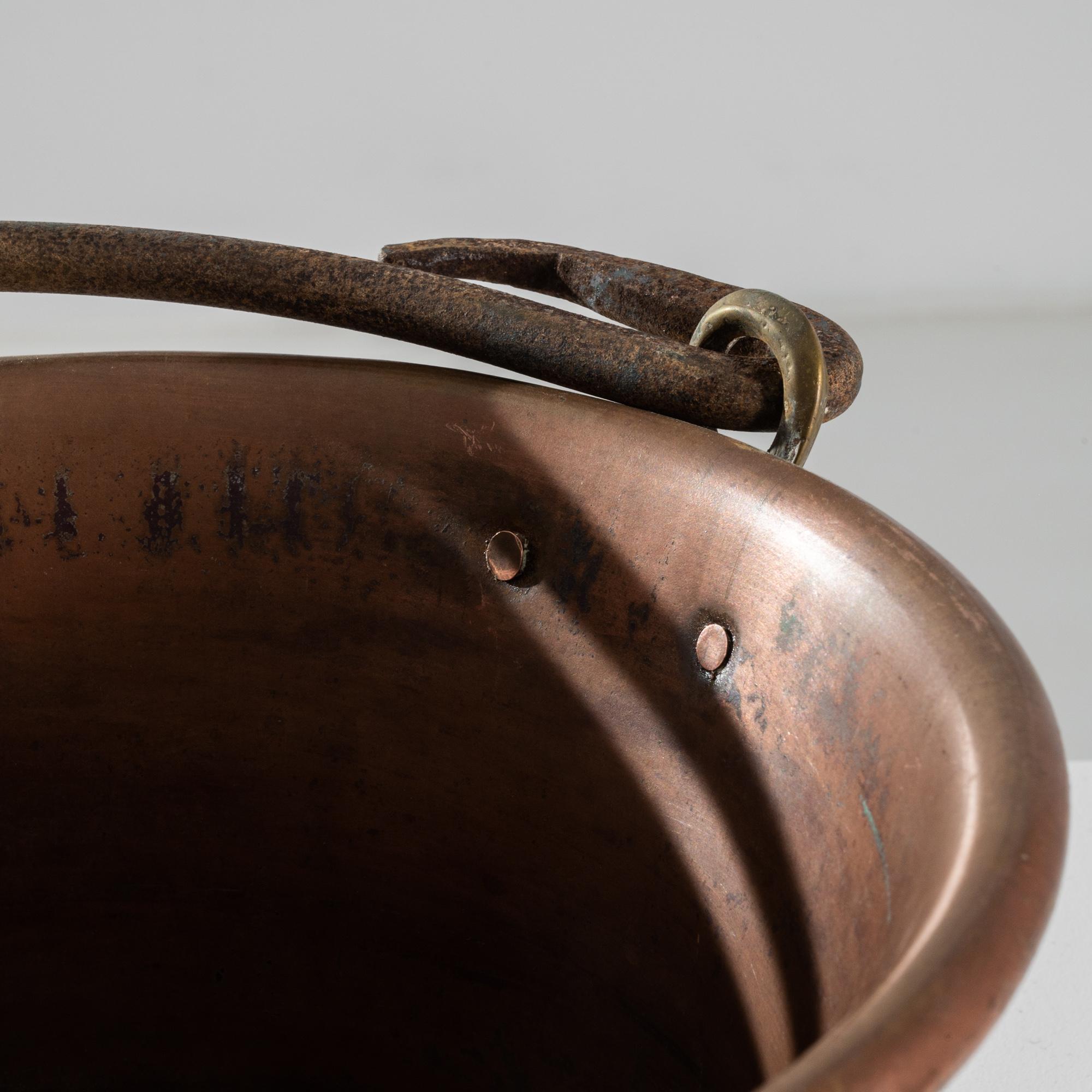 Antique Copper Cooking Pot 1