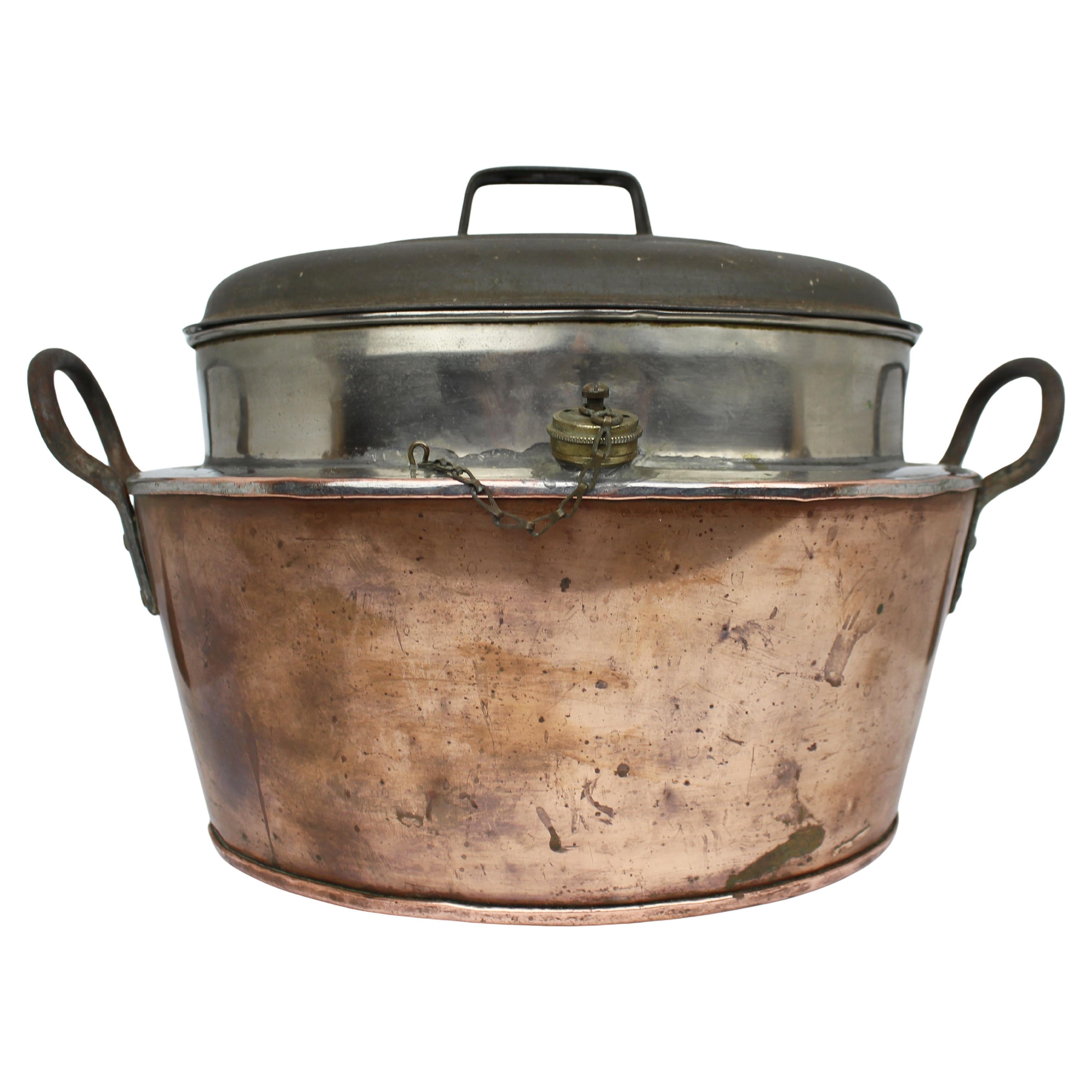 Antique Copper Fish Steamer Welbank's Boilerette Banbury im Angebot