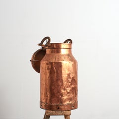 Antique Copper French Milk Churn Umbrella Stand