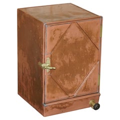 ANTIQUE COPPER FRIDGE IDEAL COOL BEDSIDE OR SIDE END LAMP WiNE TABLE MUST SEE!!!