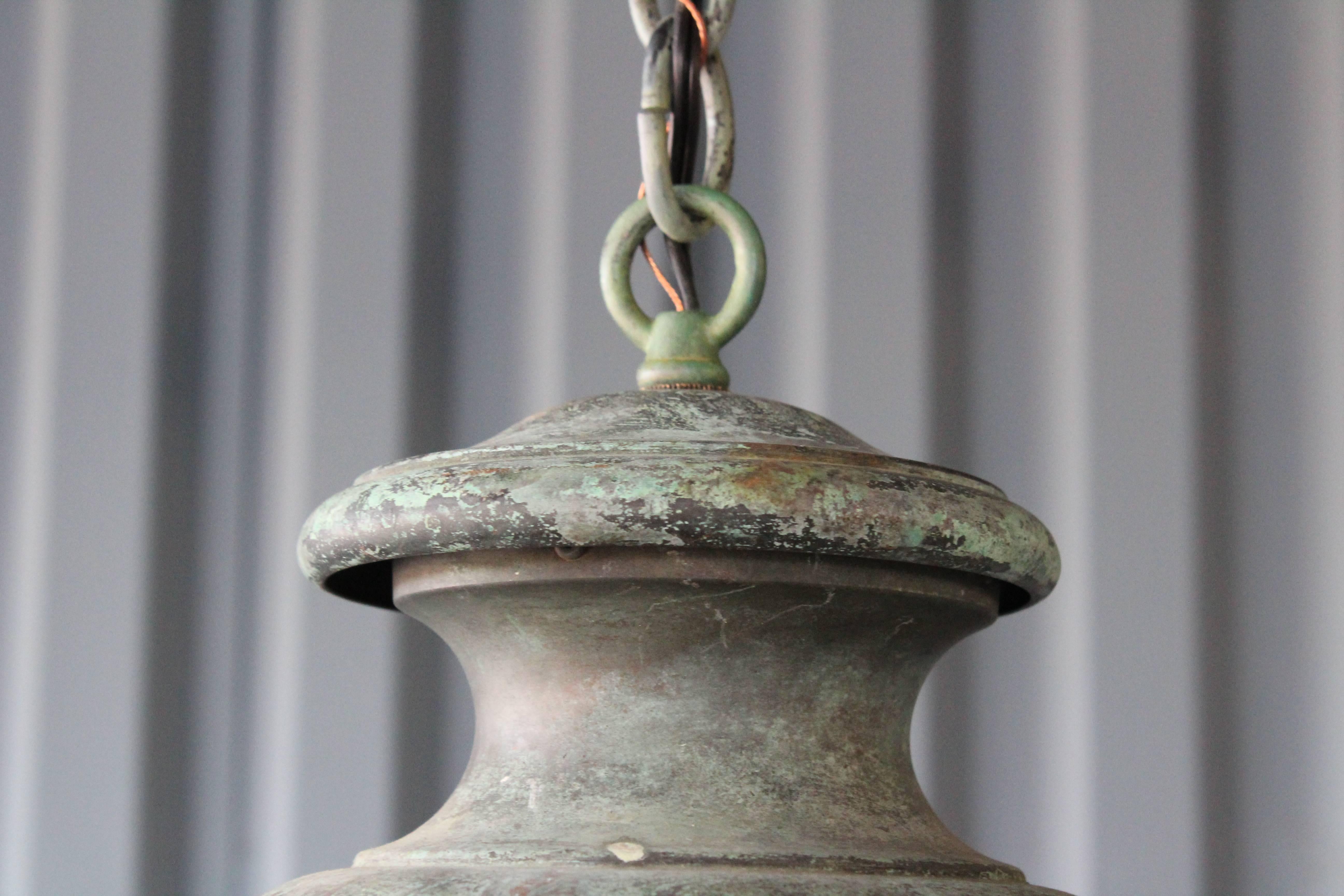 Antique Copper Hanging Lantern 1