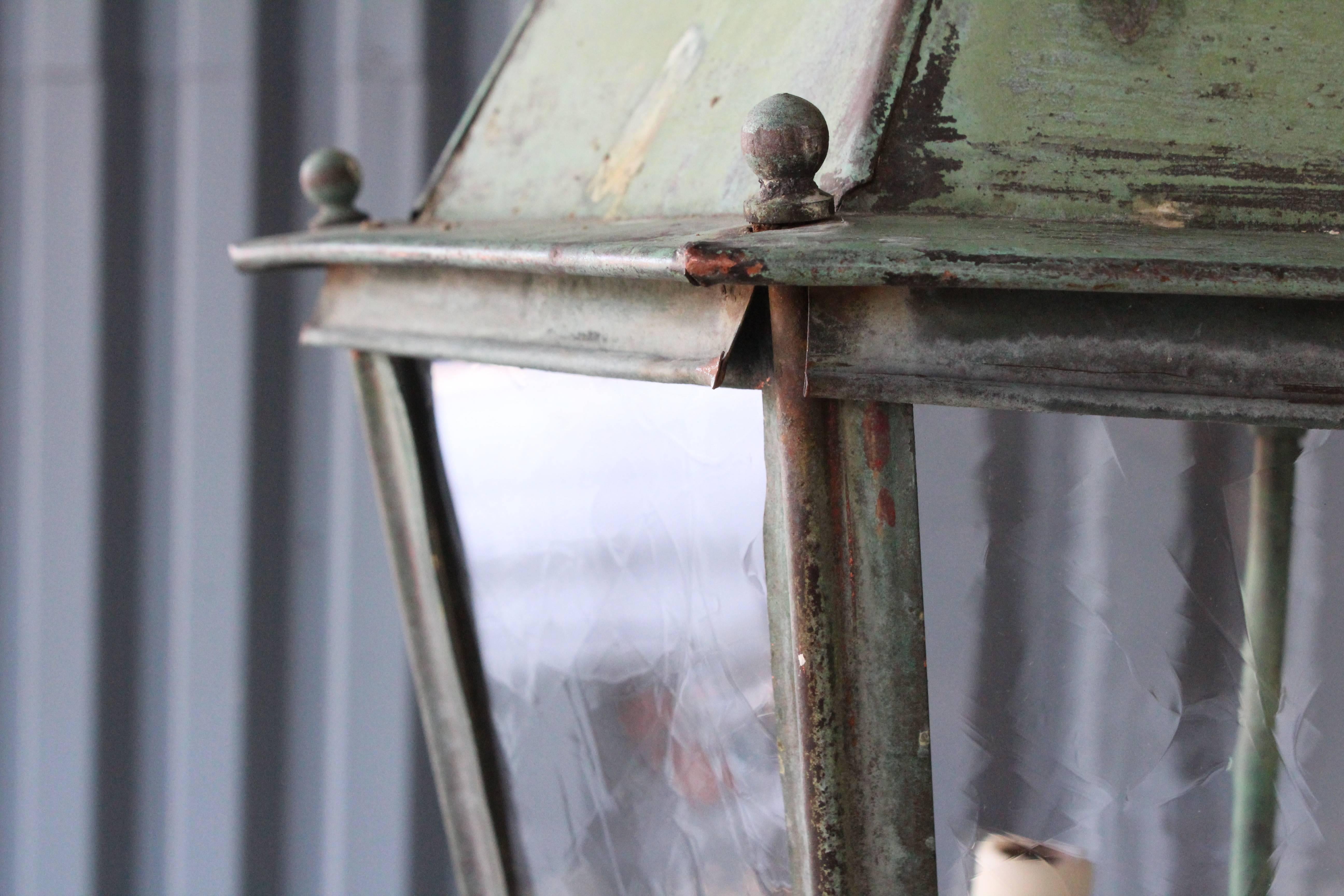 Antique Copper Hanging Lantern 3