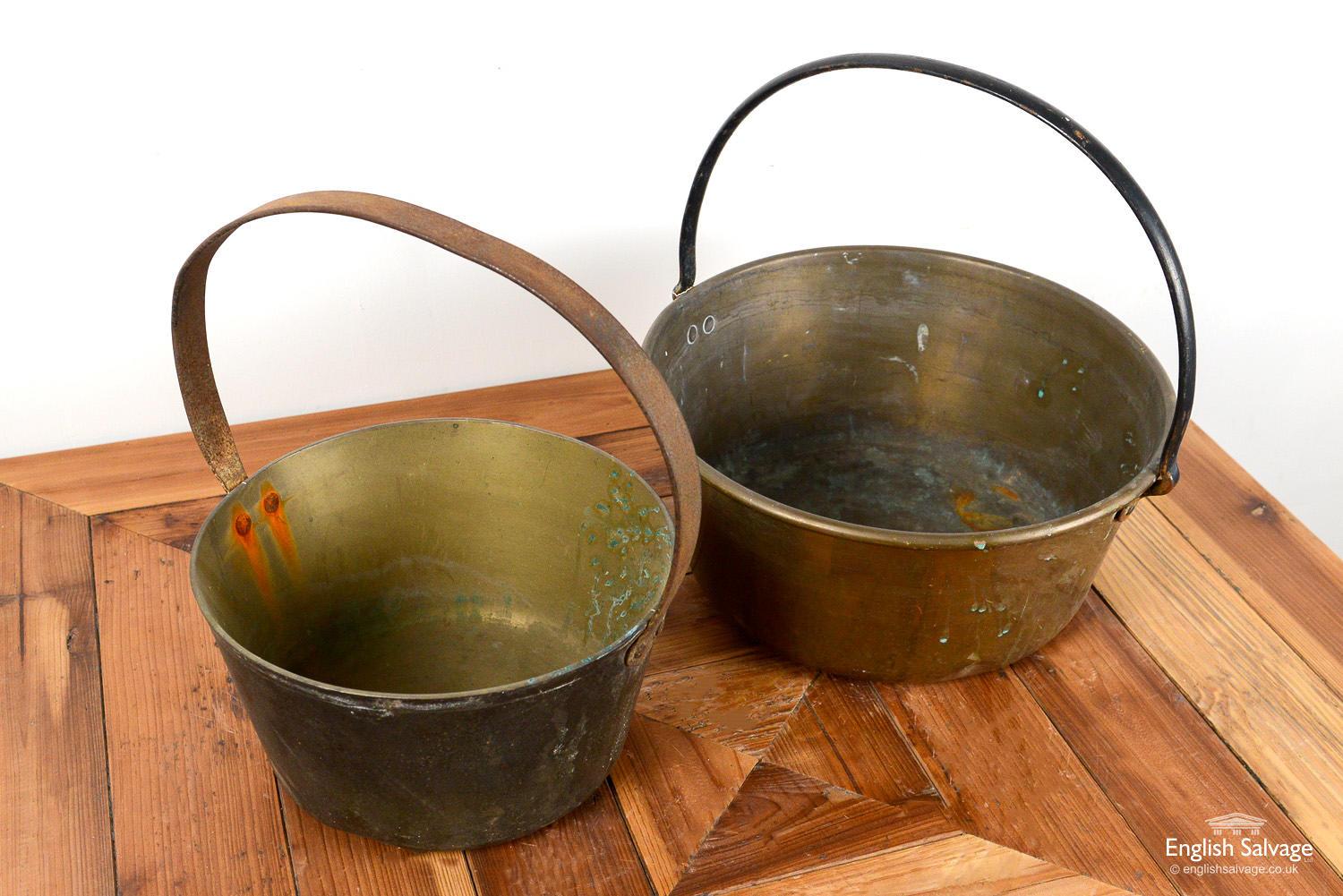 European Antique Copper Jam Pots, 20th Century For Sale
