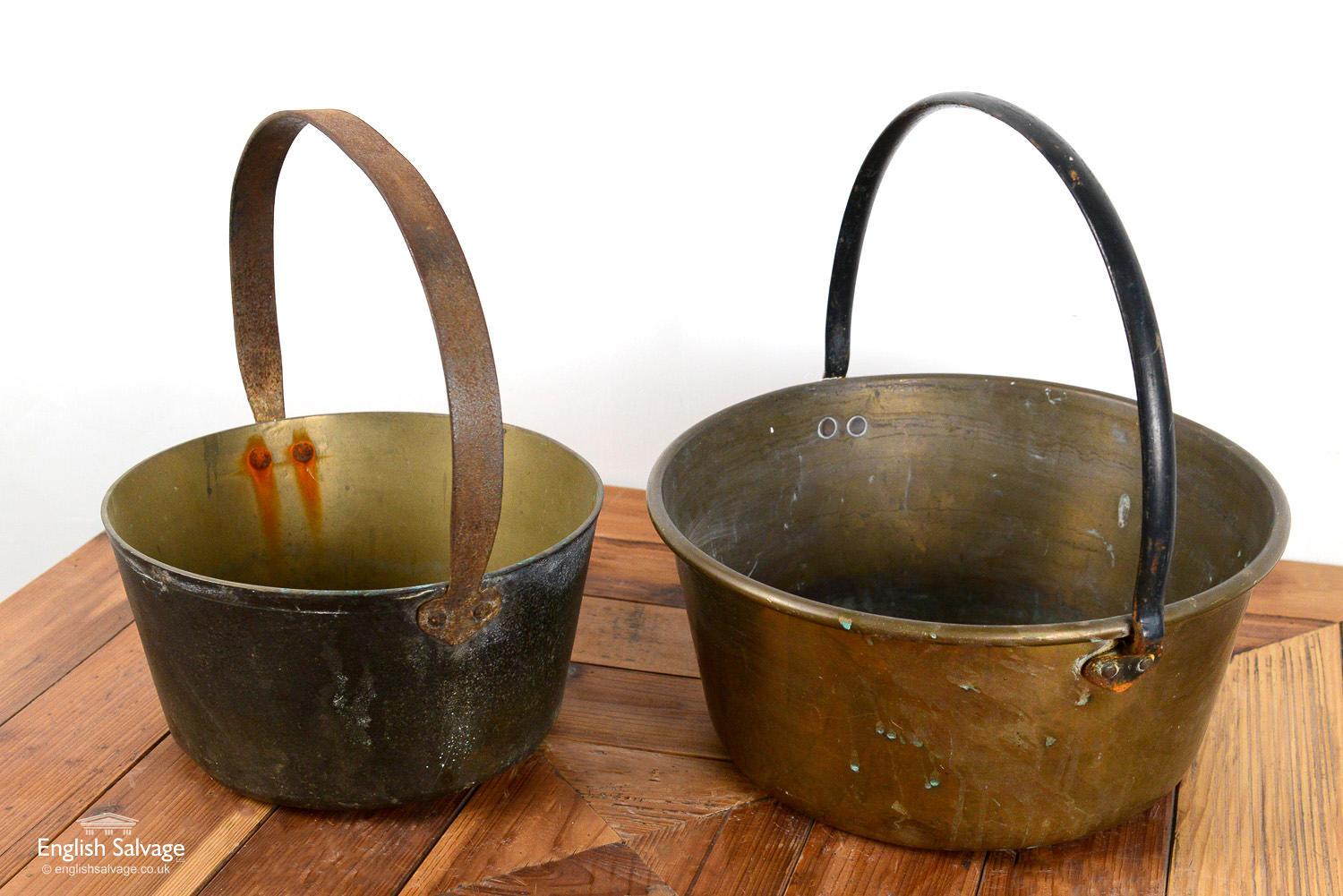 Antique Copper Jam Pots, 20th Century In Good Condition For Sale In London, GB
