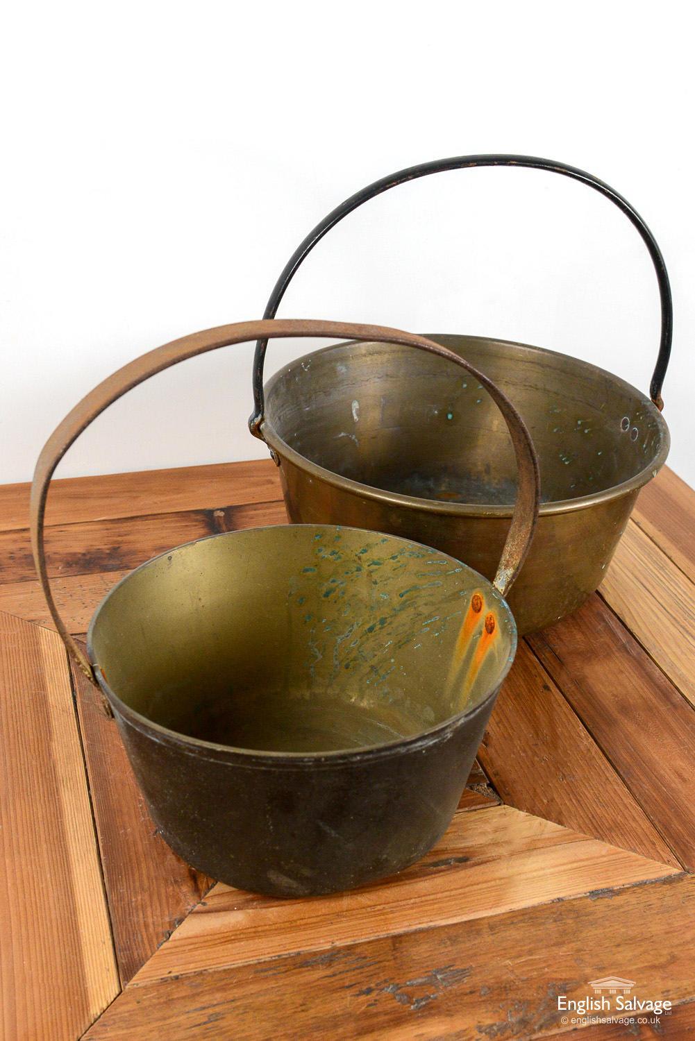 Antique Copper Jam Pots, 20th Century For Sale 2