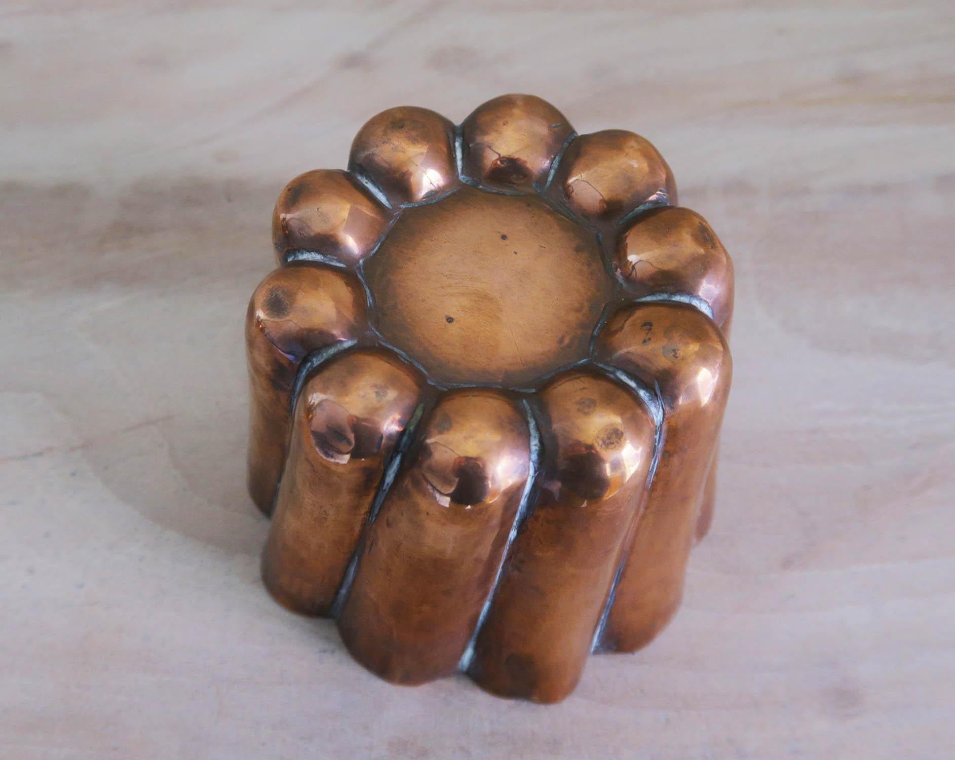Molde de gelatina de cobre antiguo. Inglés Siglo XIX Presionado en venta