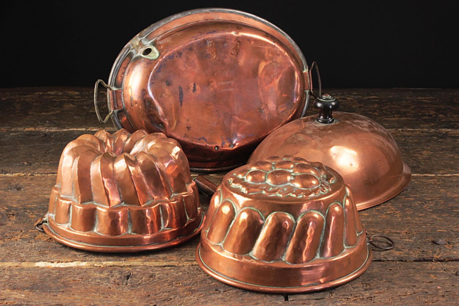 Antique Copper Jelly Moulds, 20th Century In Good Condition For Sale In London, GB