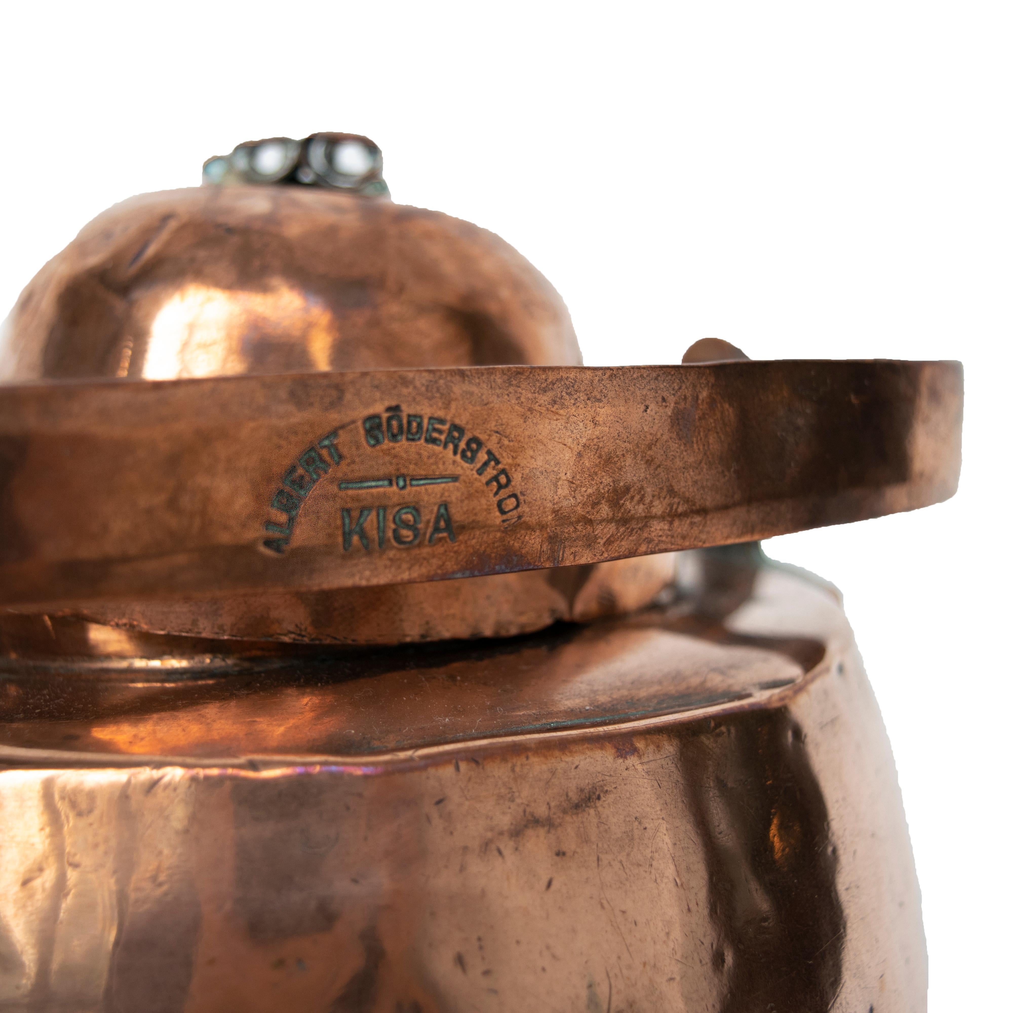 Antique Copper Kettle from Sweden Early 1900s 