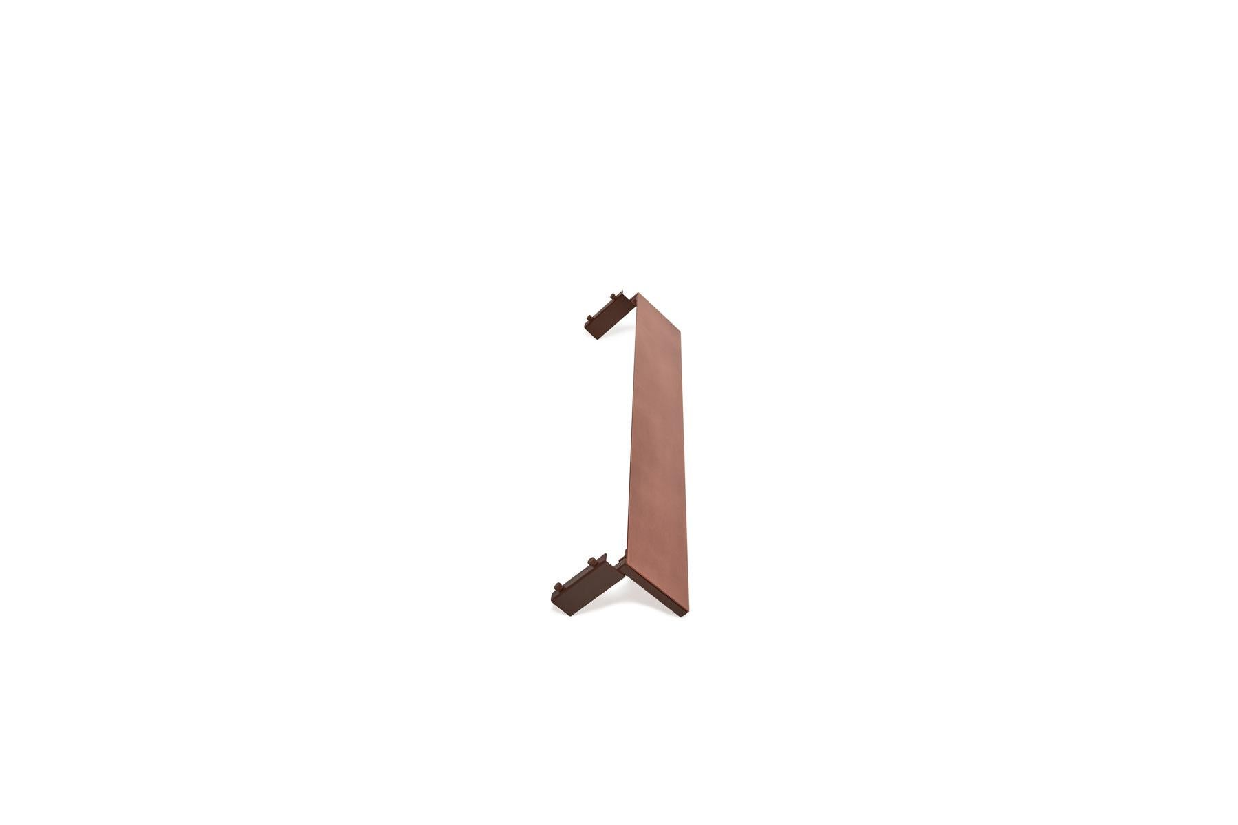 Antiker Copper & Marmorierter rostfarbener Flügeltisch (amerikanisch) im Angebot