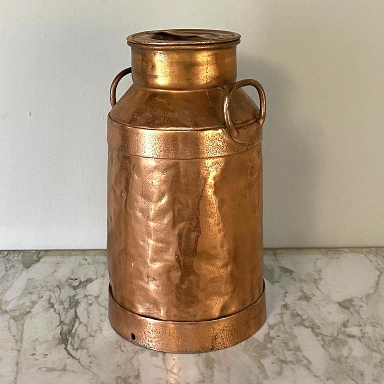 Antique Copper Milk Can For Sale at 1stDibs