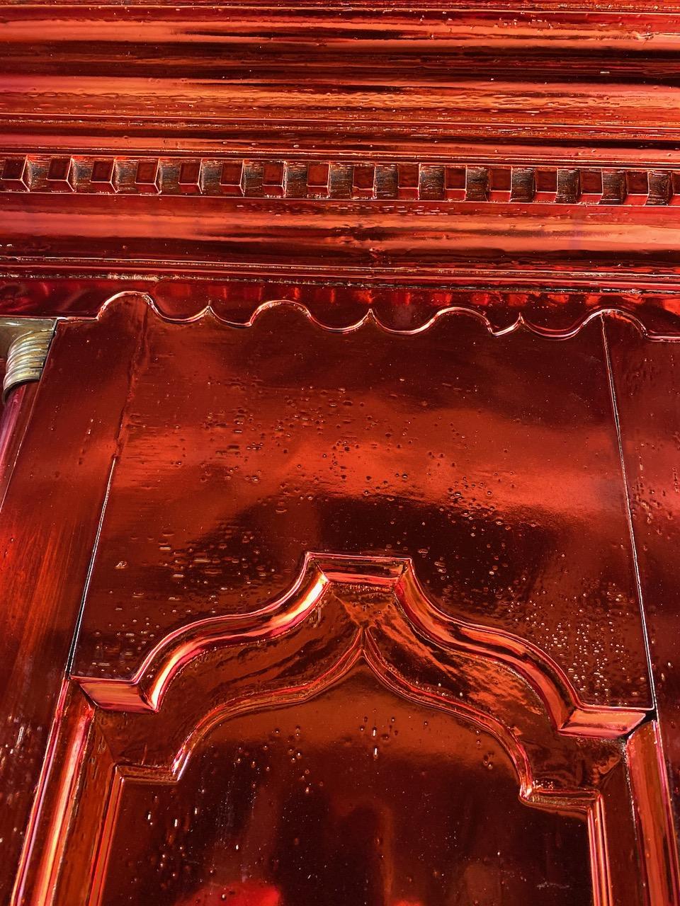 English Antique Copper & Oak Housekeepers Cupboard Wardrobe George III, circa 1790