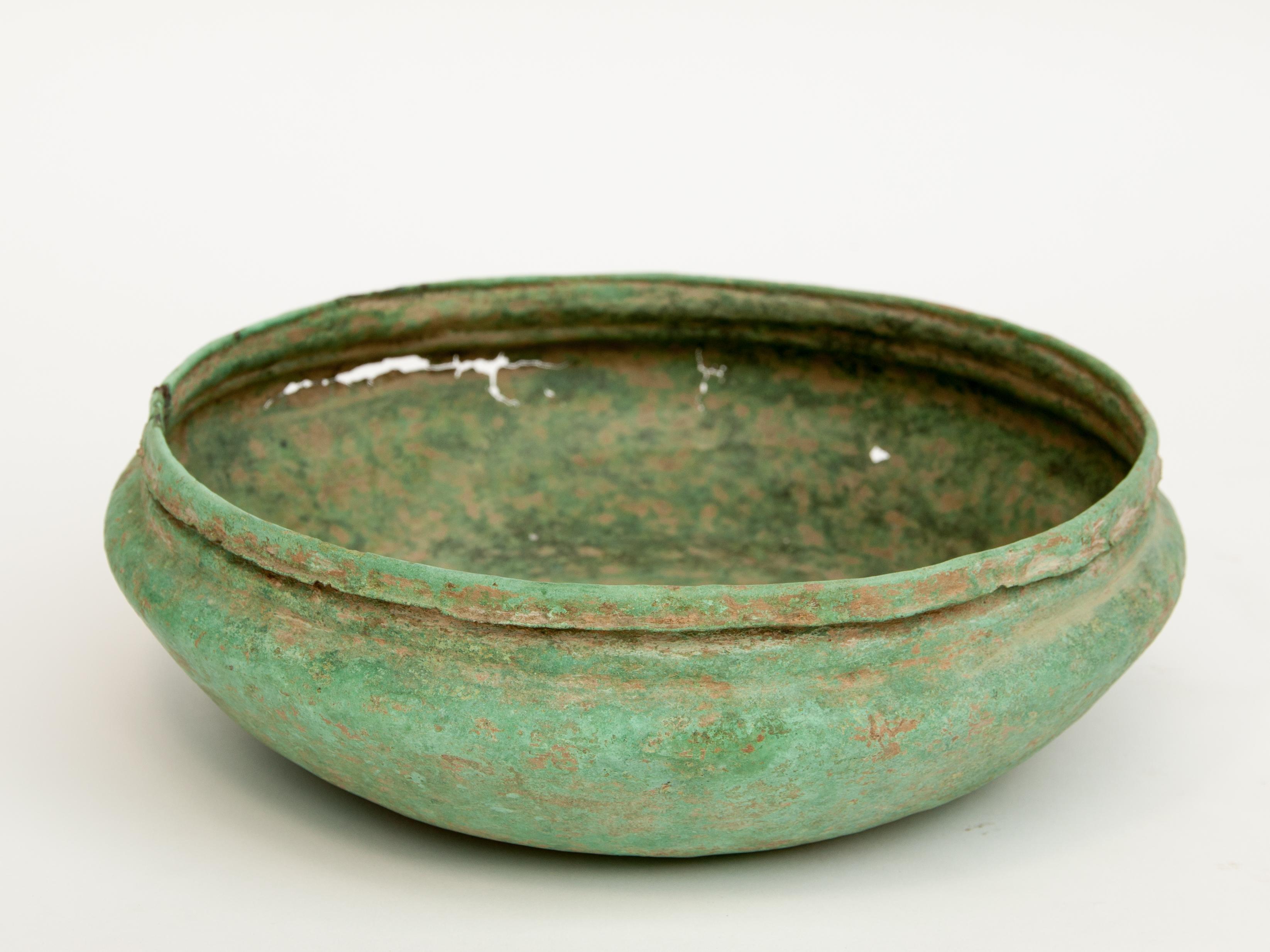 Antique Copper or Bronze Offering Bowl Eastern Thailand, 19th Century or Earlier 2