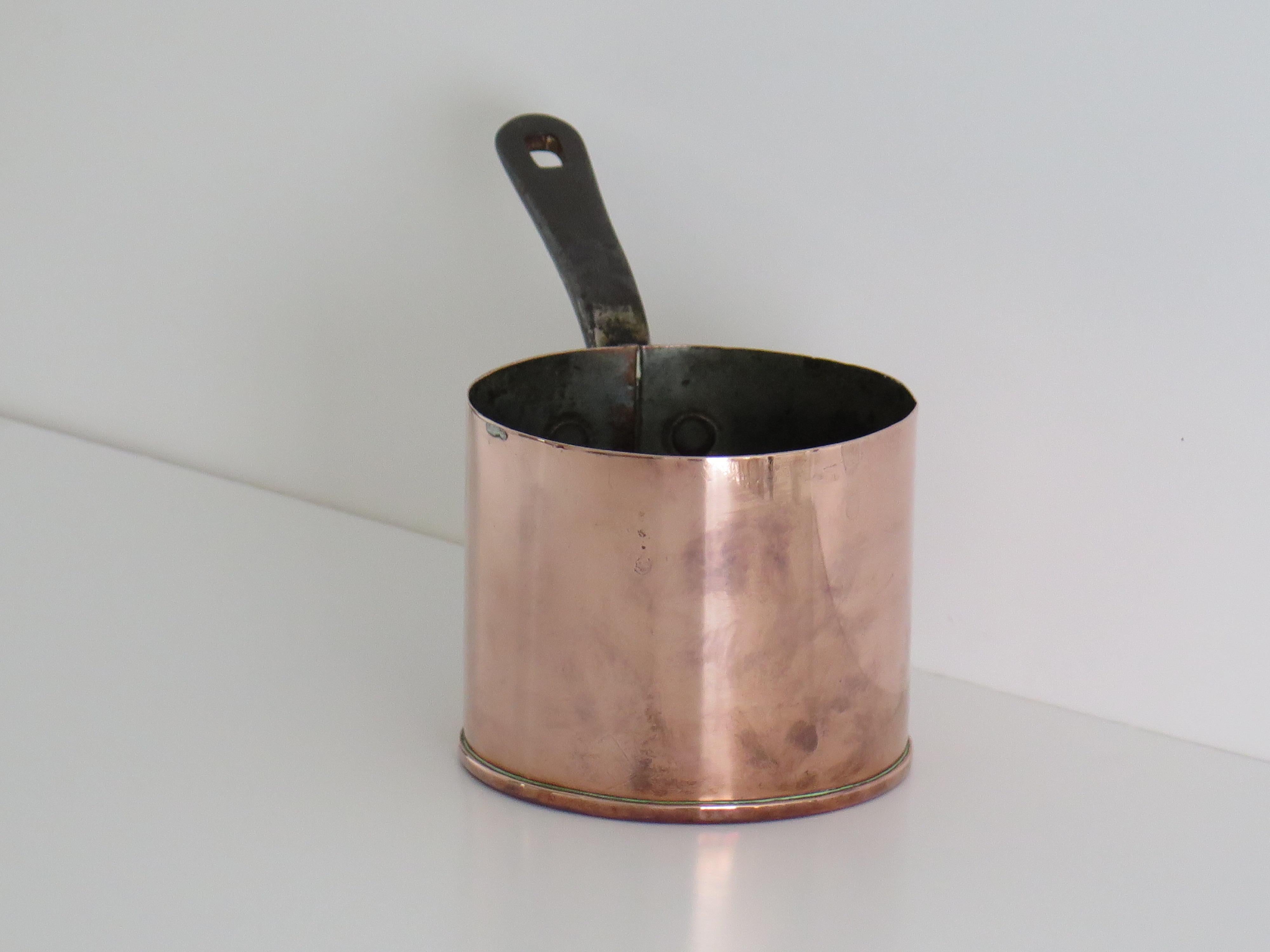 antique Copper Pan, French 19th Century For Sale 1