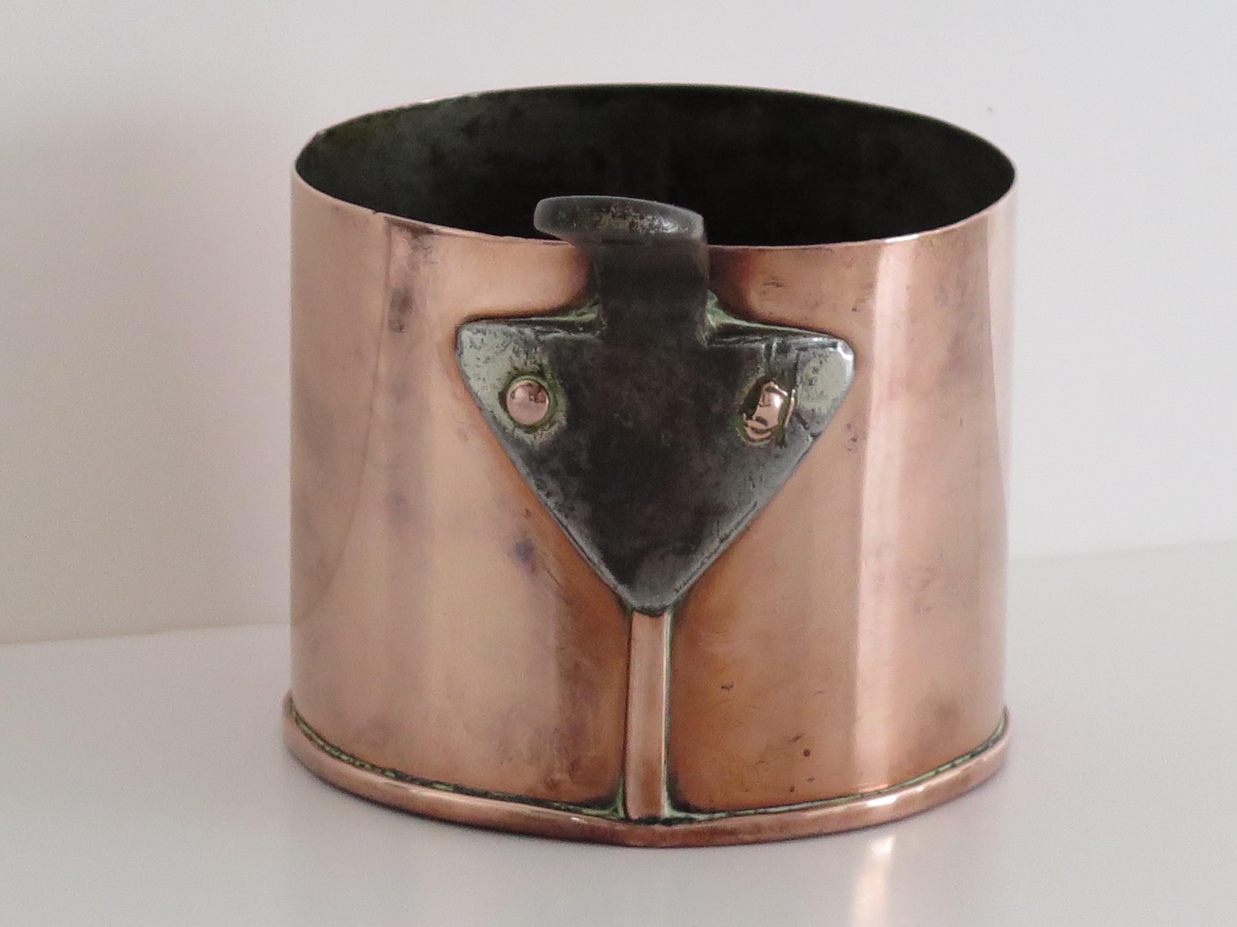 antique Copper Pan, French 19th Century For Sale 3