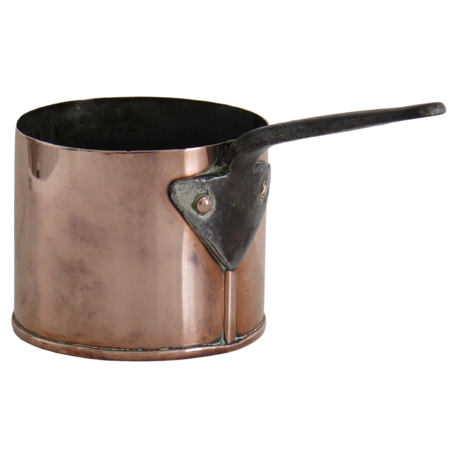 antique Copper Pan, French 19th Century For Sale