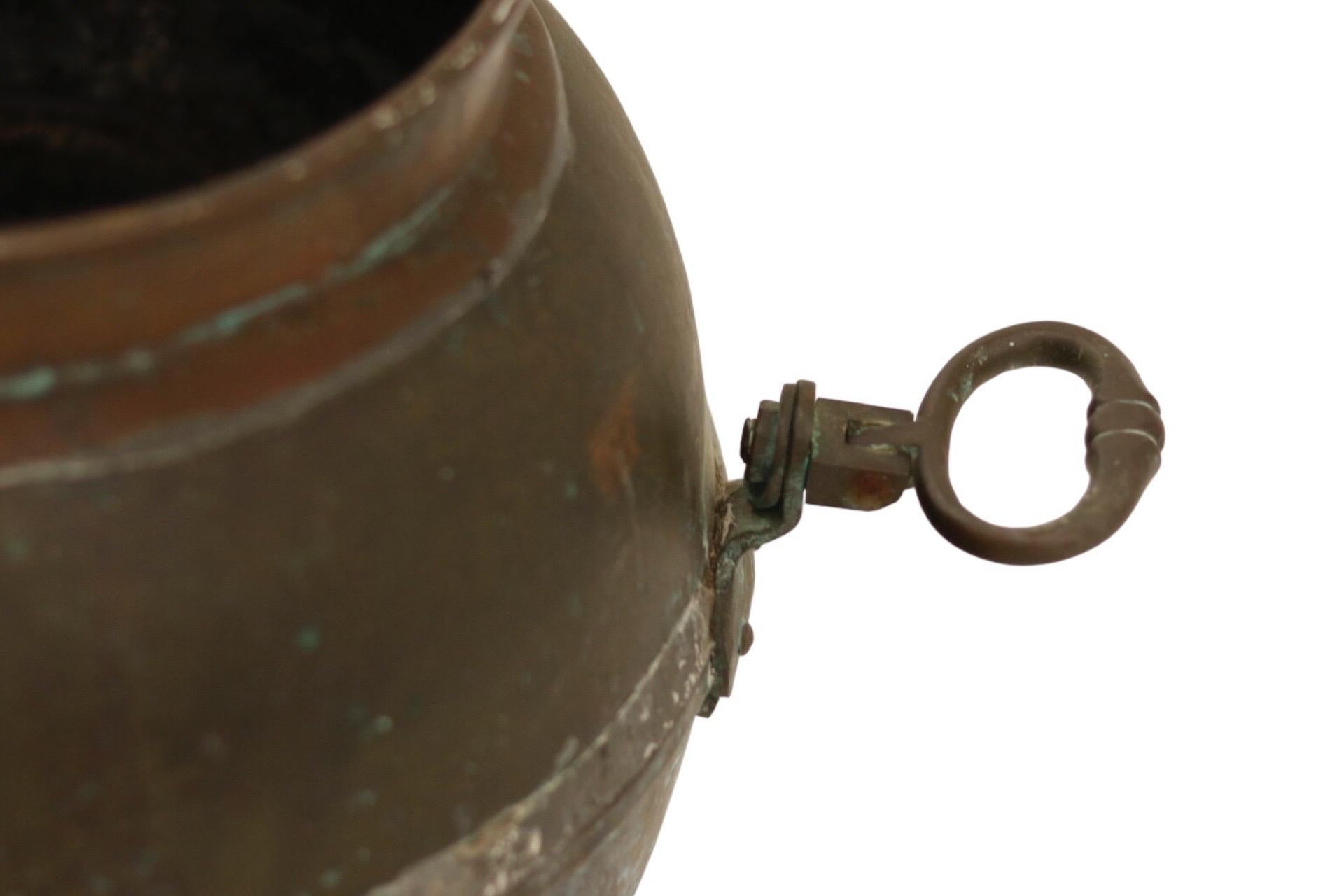 Antikes Pflanzgefäß aus Kupfer im Zustand „Gut“ im Angebot in Bradenton, FL
