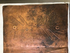 Antique Copper Plate Engraving Matrix of Walking Women Bodies by Touret J.