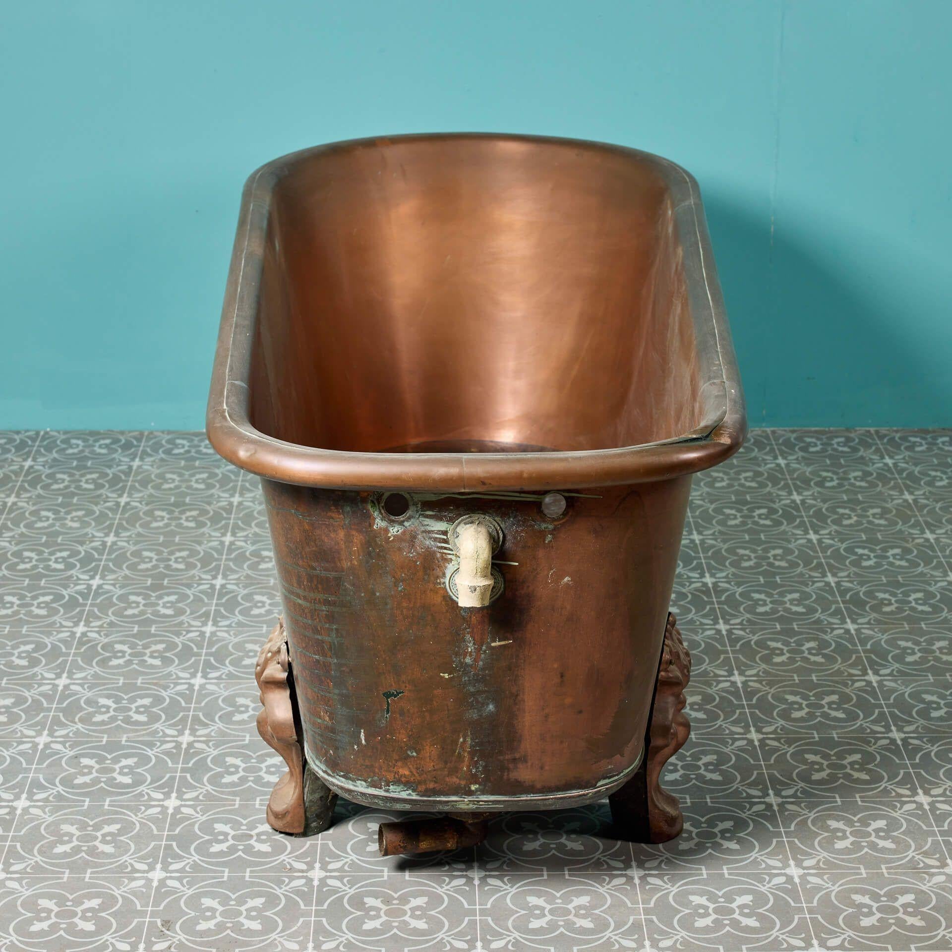 vintage copper bathtub