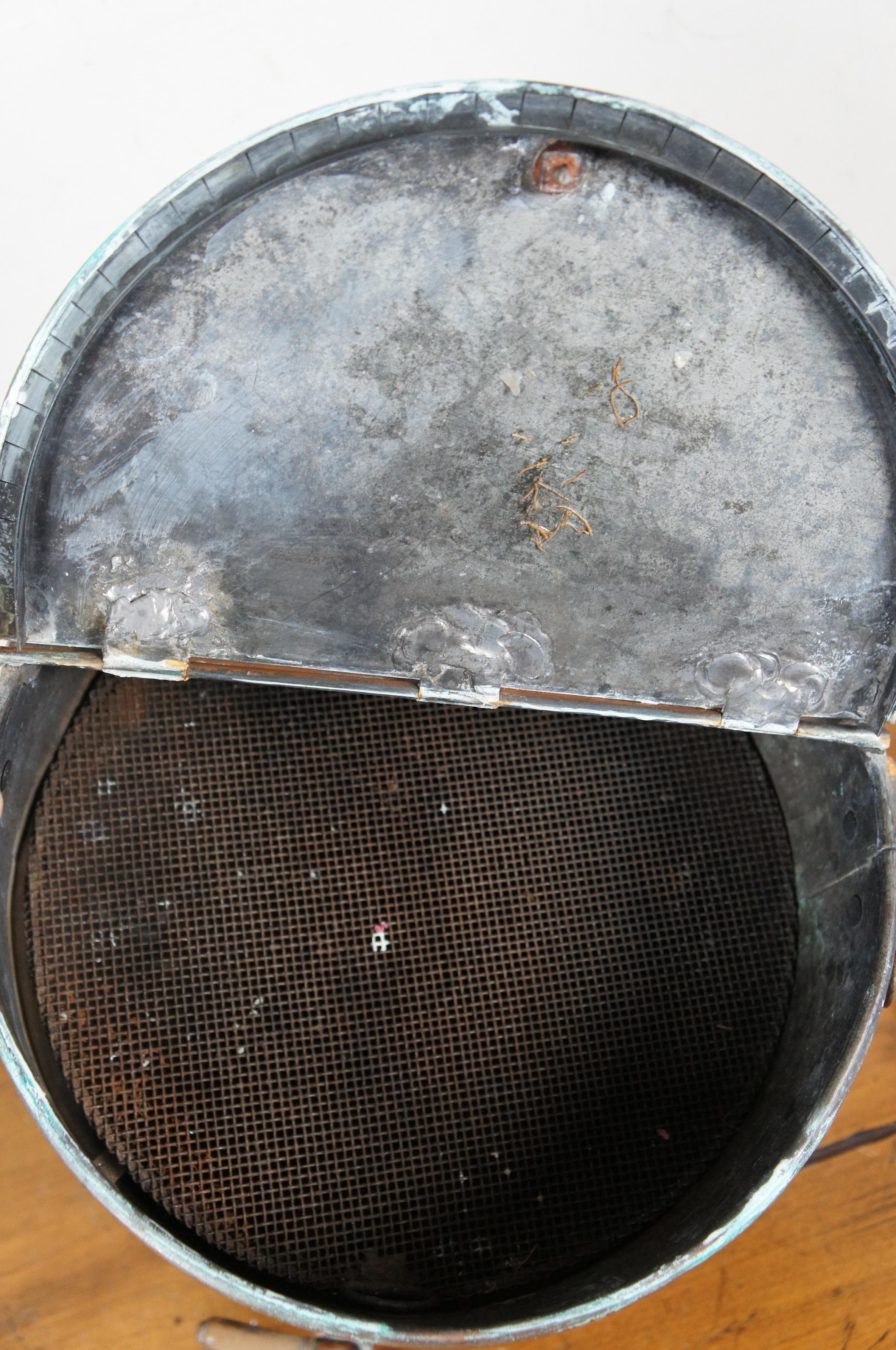 Ancien distributeur de café, bouilloire à vapeur Samovar en cuivre de 14 pouces en vente 3