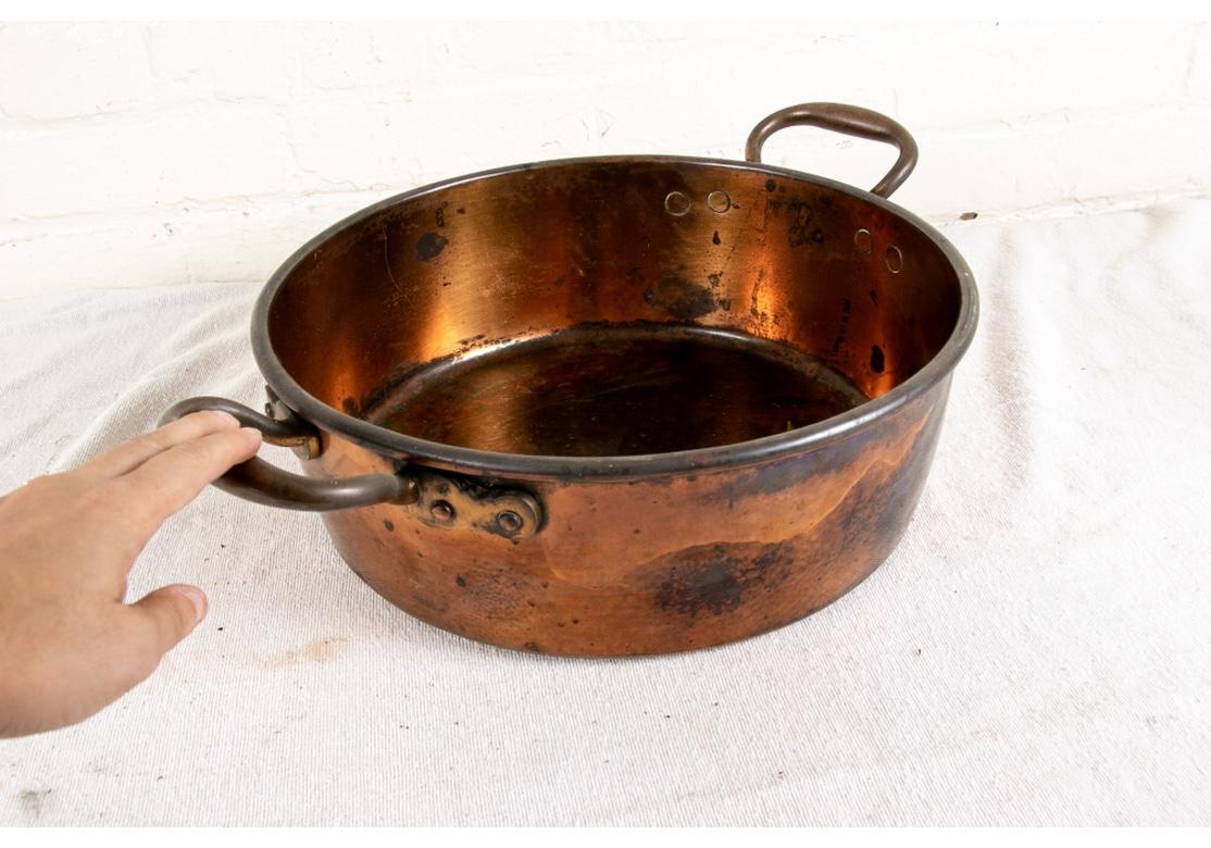 Antique Copper Two-Handled Pot 2