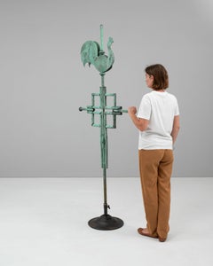 Girouette en cuivre antique provenant de France, fabrication artisanale soignée, années 1910
